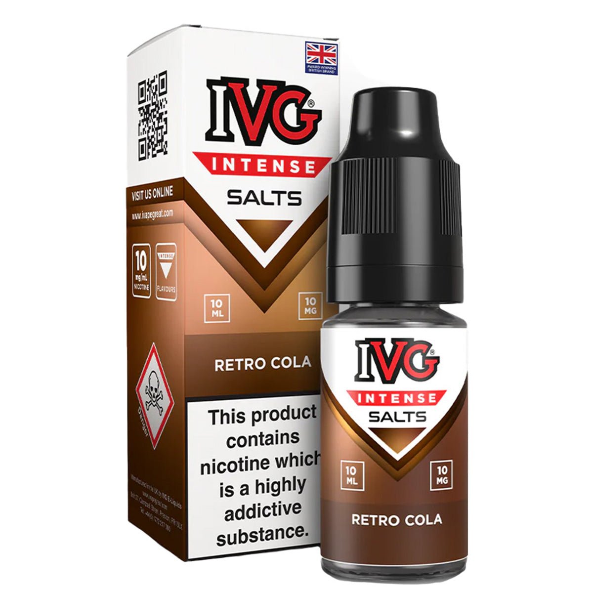 Retro Cola 10ml Nic Salt By IVG Intense - Prime Vapes UK