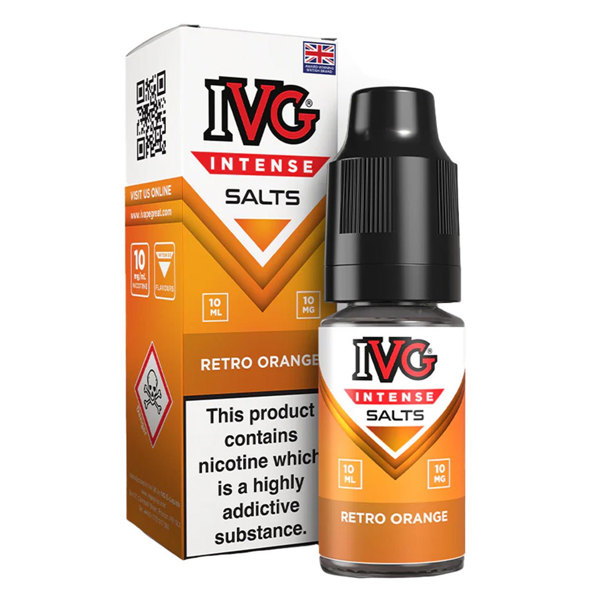 Retro Orange 10ml Nic Salt By IVG Intense - Prime Vapes UK