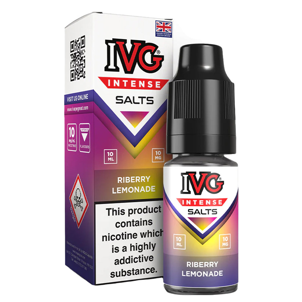Riberry Lemonade  10ml Nic Salt By IVG Intense