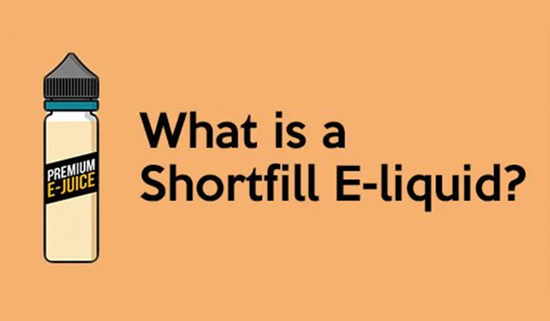 what is a shortfill e-liquid in black text against an orange background