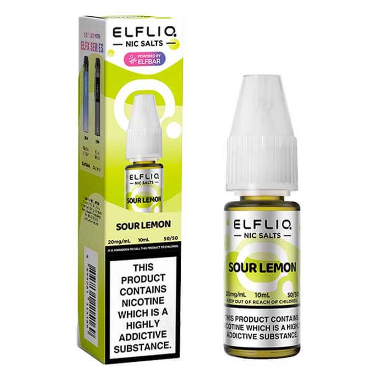 Sour Lemon 10ml Nic Salt By Elf Bar Elfliq - Prime Vapes UK