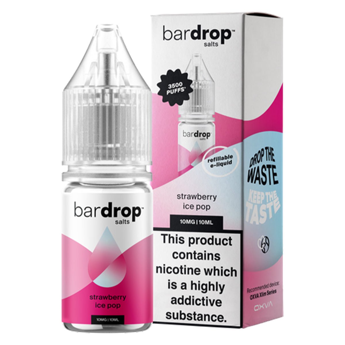 Strawberry Ice Pop 10ml Nic Salt By Bar Drop Salts Prime Vapes UK Strawberry Ice Pop 10ml Nic Salt By Bar Drop Salts Prime Vapes UK