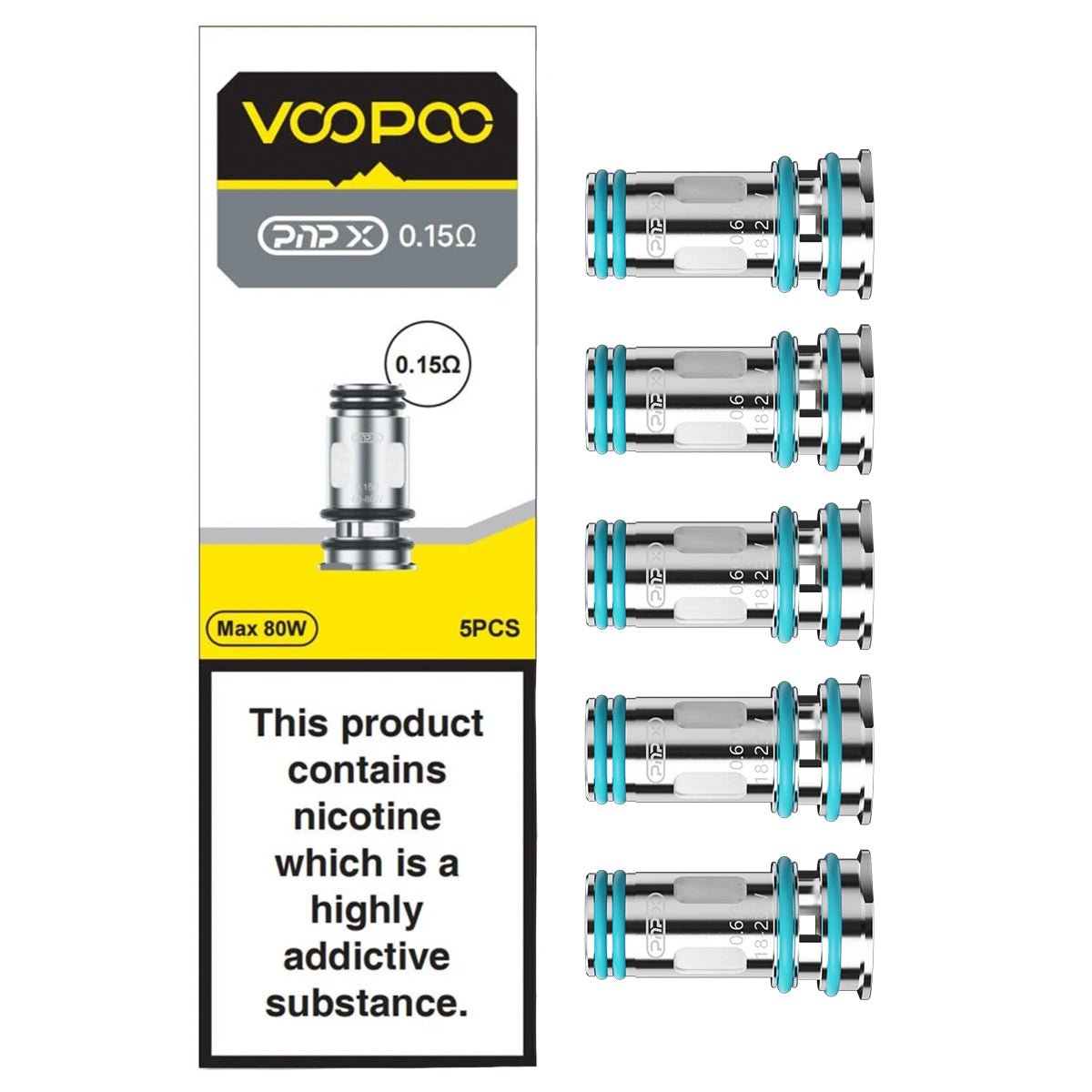 Voopoo PNP - X Coils - 5 Pack - Prime Vapes UK