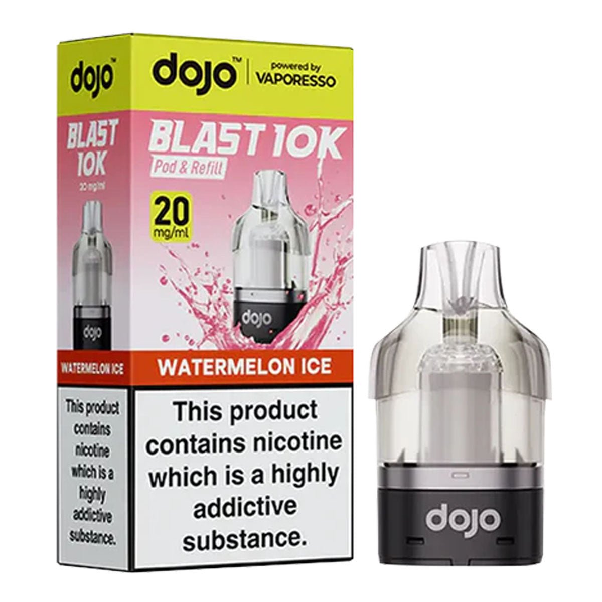Watermelon Ice Dojo Blast 10K Pre-filled Pod by Vaporesso – Prime Vapes UK