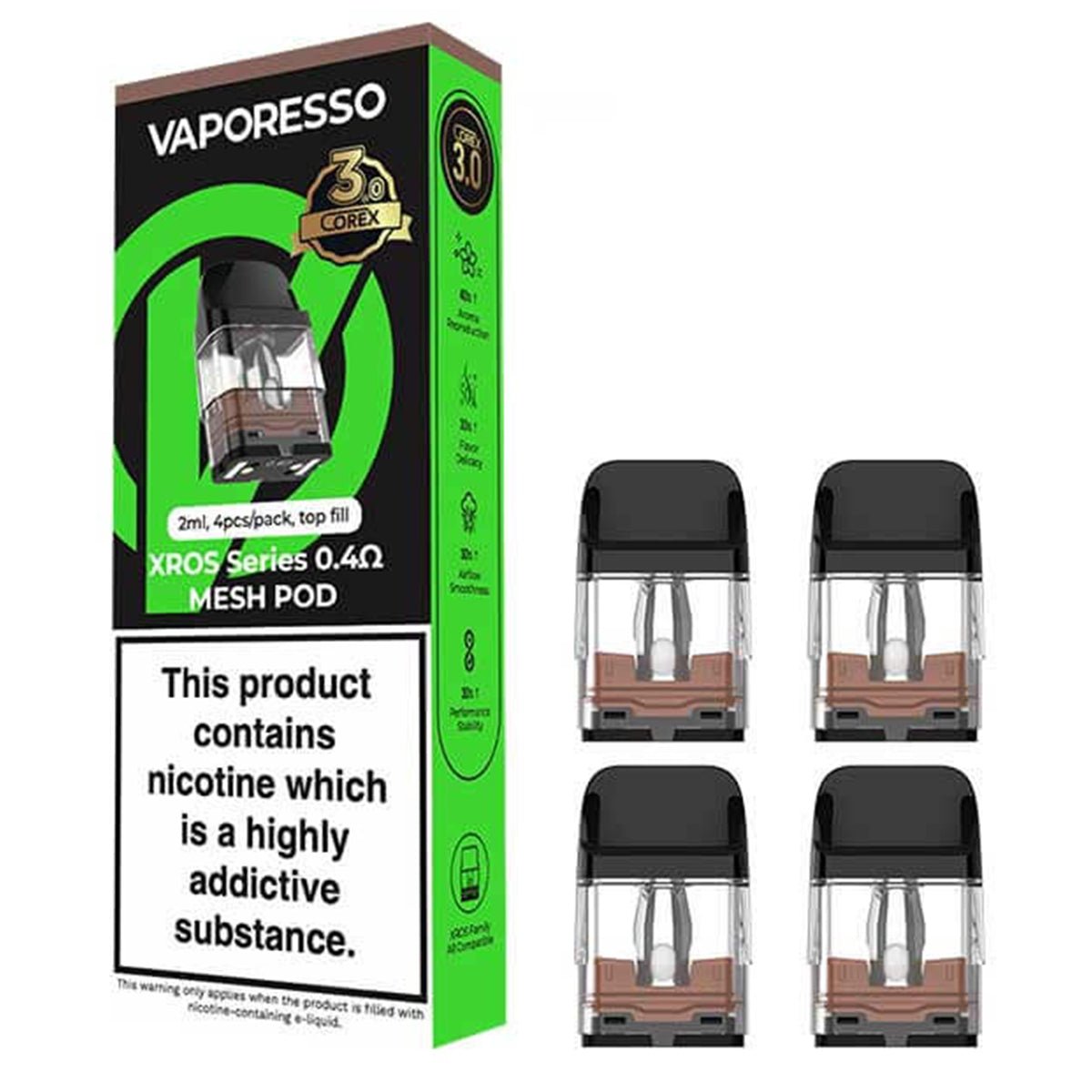 Xros Corex 3.0 Replacement Pods By Vaporesso Prime Vapes UK Xros Corex 3.0 Replacement Pods By Vaporesso Prime Vapes UK
