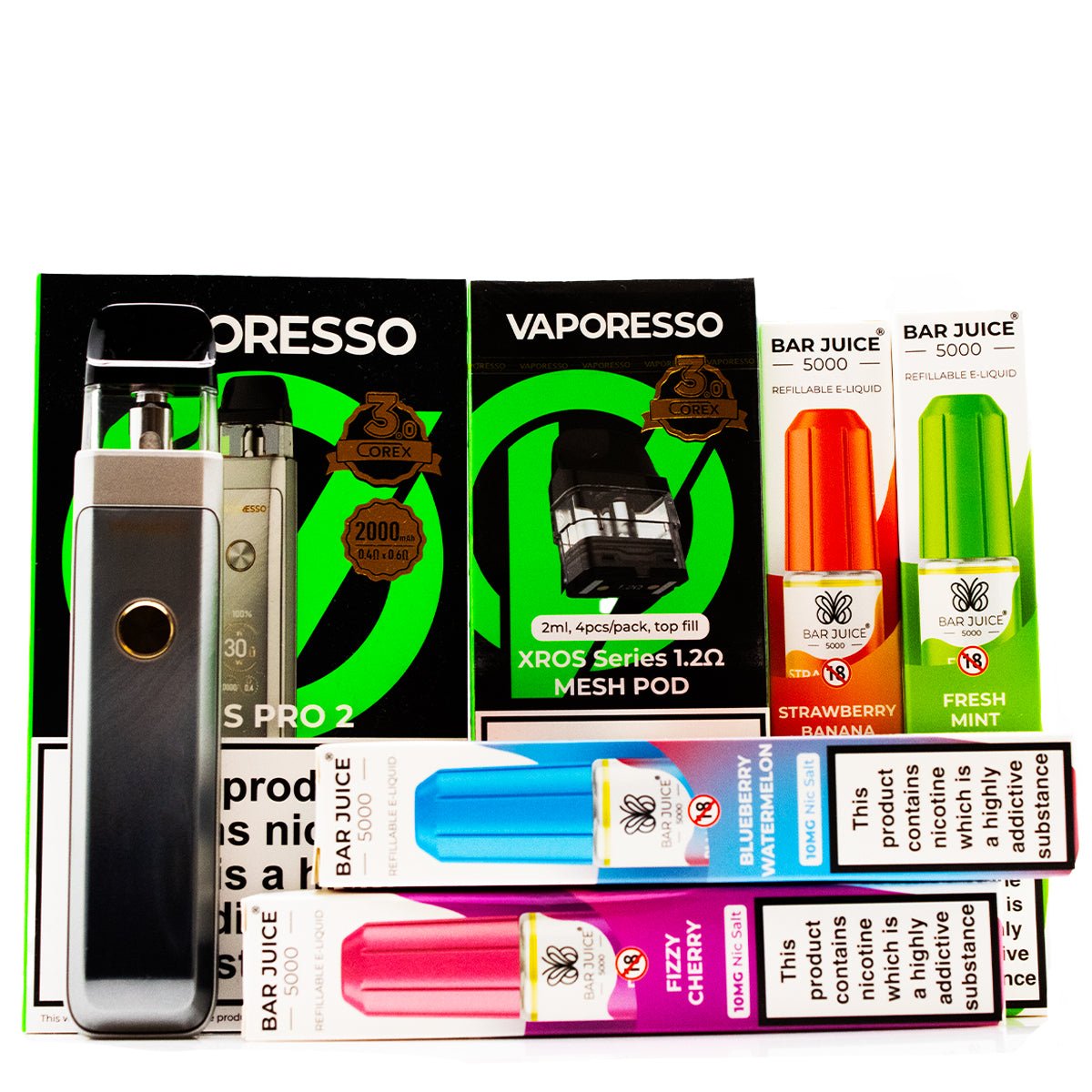 Xros Pro 2 Vape Pod Kit By Vaporesso Bundle Kit Prime Vapes UK Xros Pro 2 Vape Pod Kit By Vaporesso Bundle Kit Prime Vapes UK