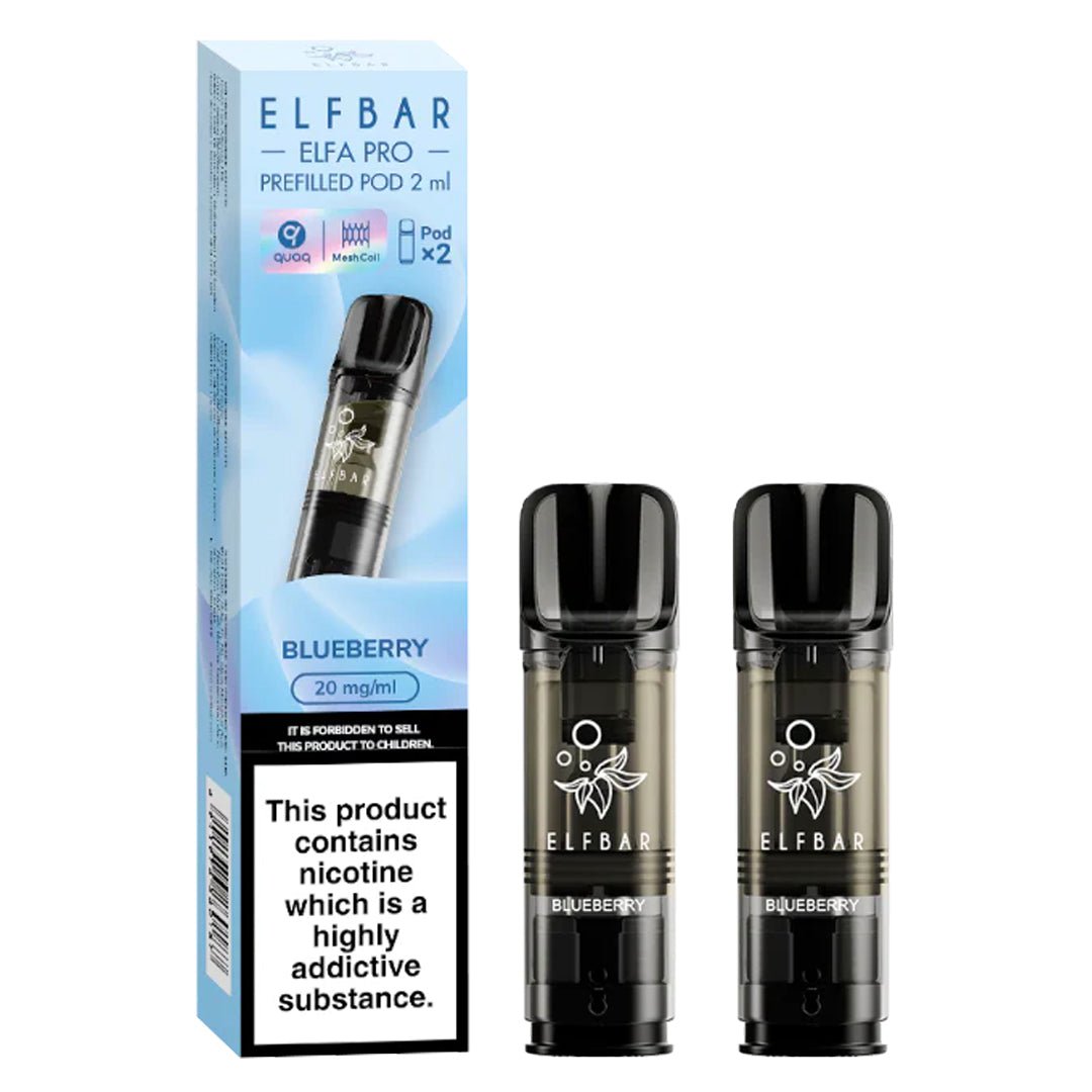 Blueberry Elfa Pro Prefilled Pod by Elf Bar Prime Vapes UK Blueberry Elfa Pro Prefilled Pod by Elf Bar Prime Vapes UK