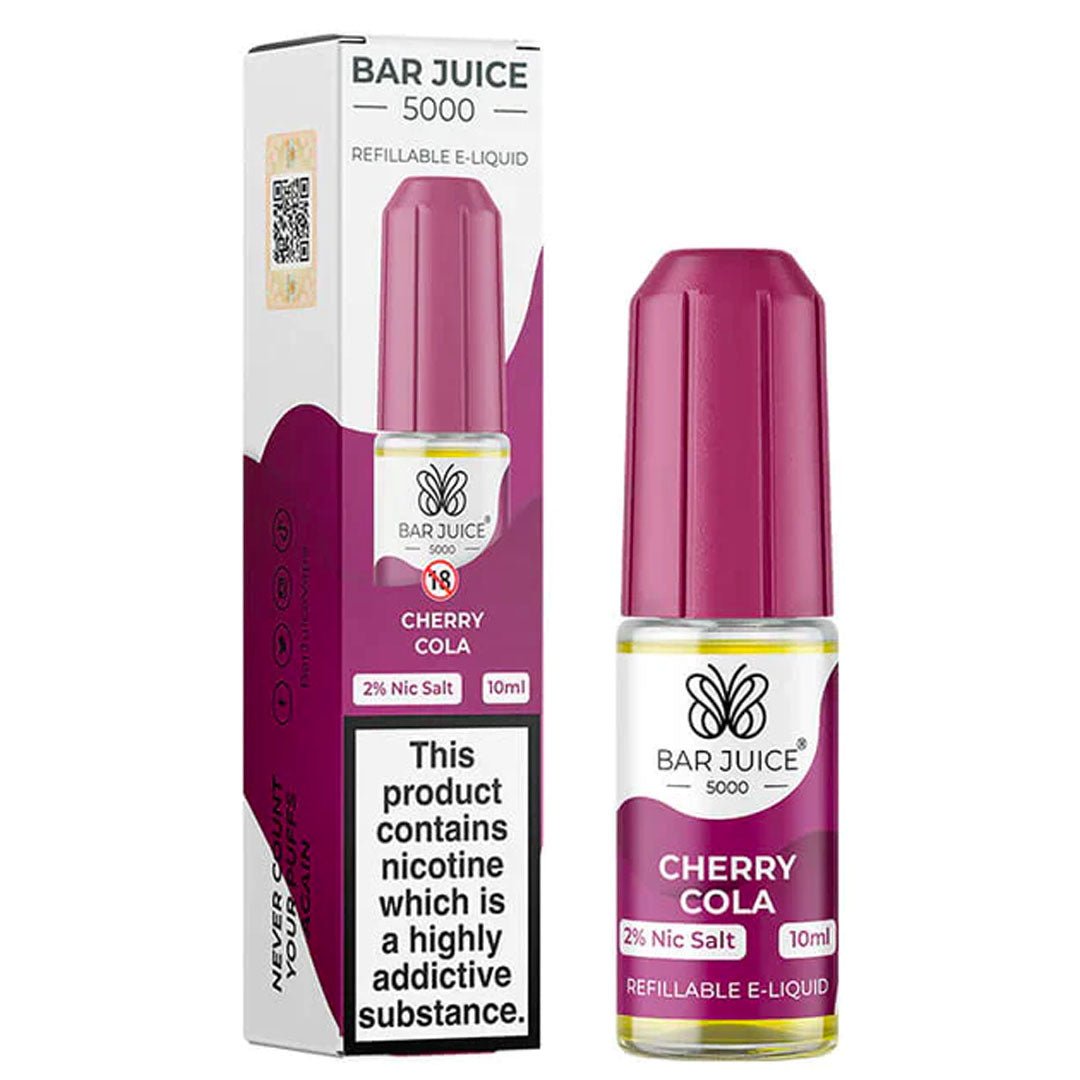 Cherry Cola 10ml Nic Salt E-liquid By Bar Juice 5000 - Prime Vapes UK