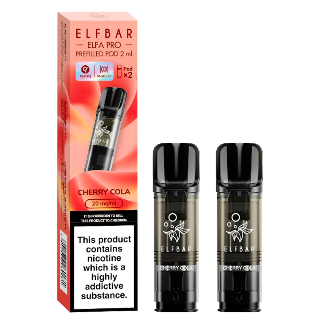 Cherry Cola Elfa Pro Prefilled Pod by Elf Bar Prime Vapes UK Cherry Cola Elfa Pro Prefilled Pod by Elf Bar Prime Vapes UK