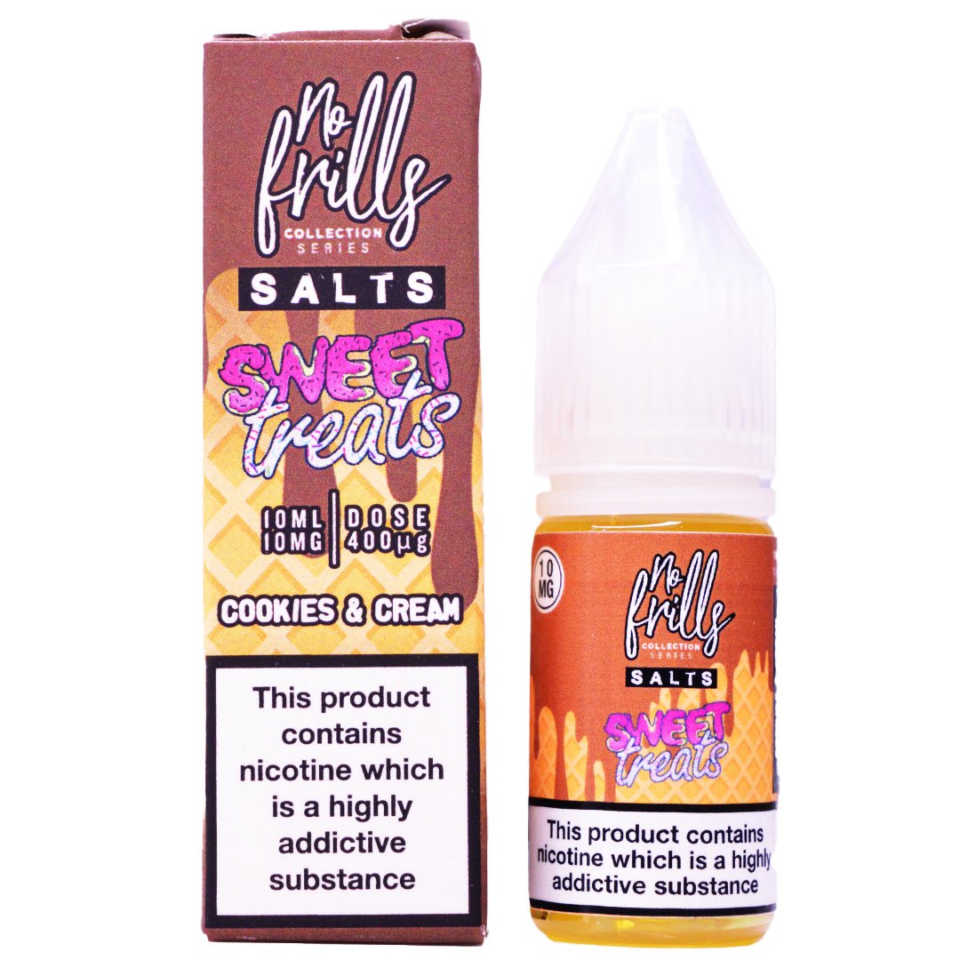 Cookies & Cream 10ml Nic Salt By No Frills Sweet Treats - Prime Vapes UK