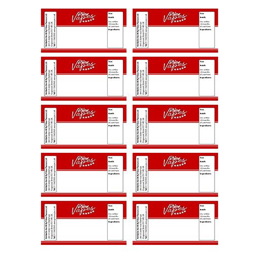DIY E-liquid Blank Labels - Prime Vapes UK