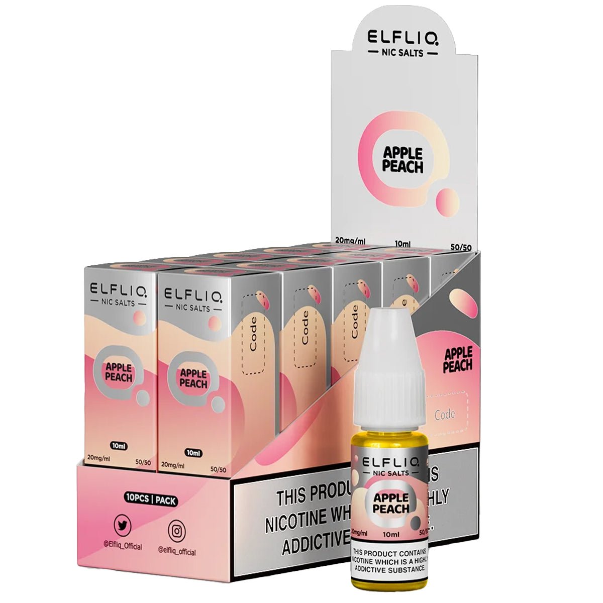 Elfliq by Elfbar Nic Salt Bulk Buy Box of 10 | 100ml Nicotine Salt E-liquid Prime Vapes UK Elfliq by Elfbar Nic Salt Bulk Buy Box of 10 | 100ml Nicotine Salt E-liquid Prime Vapes UK