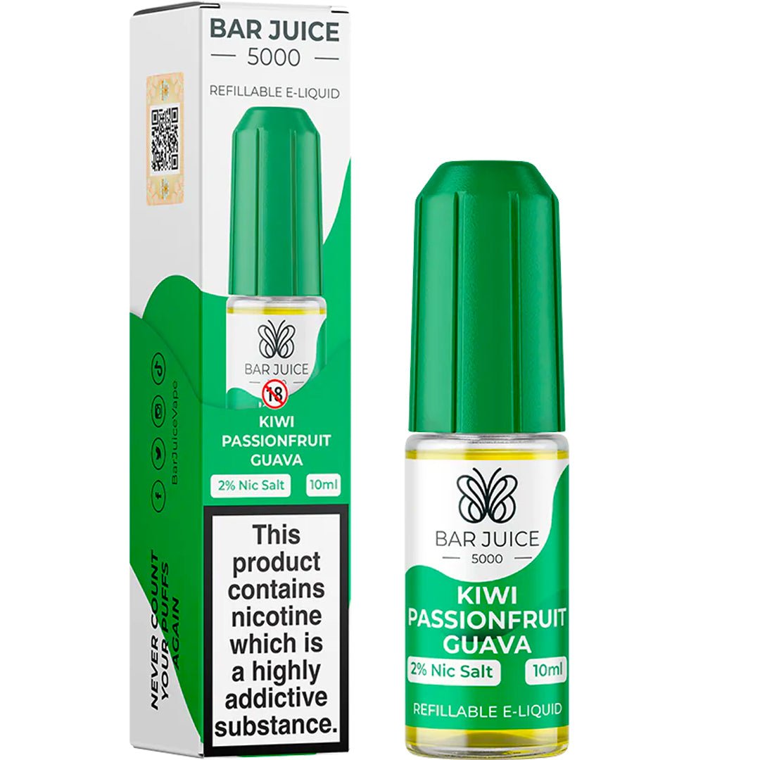 Kiwi Passionfruit Guava 10ml Nic Salt E-liquid By Bar Juice 5000 Prime Vapes UK Kiwi Passionfruit Guava 10ml Nic Salt E-liquid By Bar Juice 5000 Prime Vapes UK