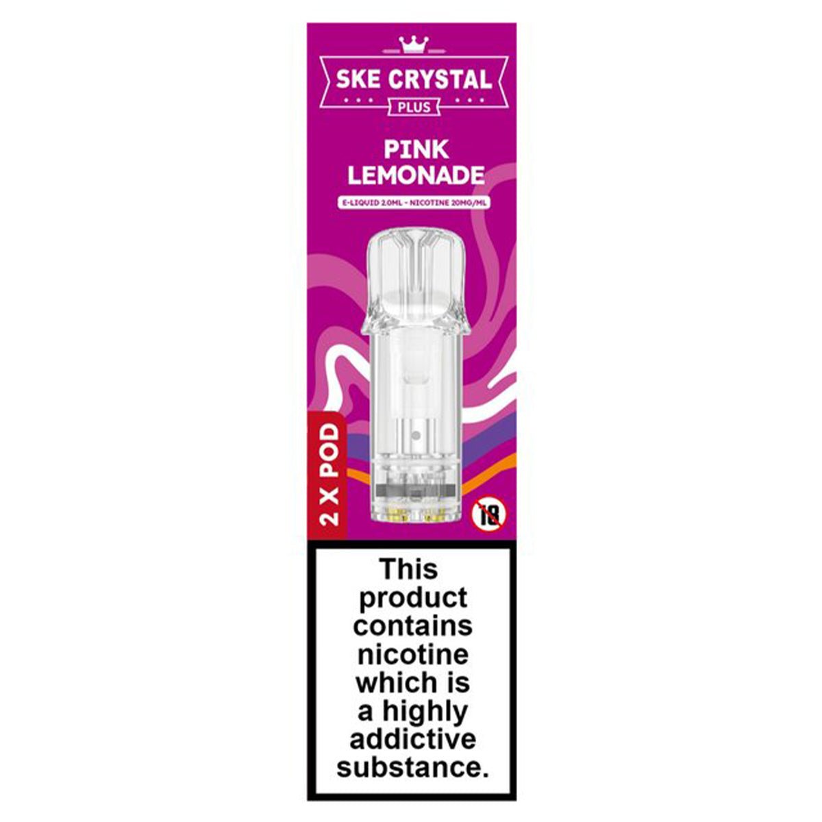 Pink Lemonade Crystal Plus Prefilled Pods by SKE Crystal Bar Prime Vapes UK Pink Lemonade Crystal Plus Prefilled Pods by SKE Crystal Bar Prime Vapes UK