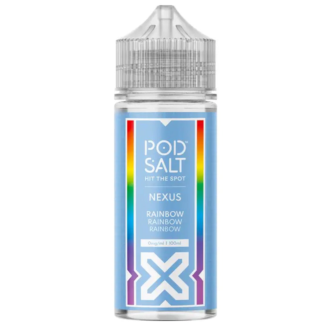 100ml salt nic vape juice Rainbow 100ml Shortfill By Pod Salt Nexus – Prime Vapes UK