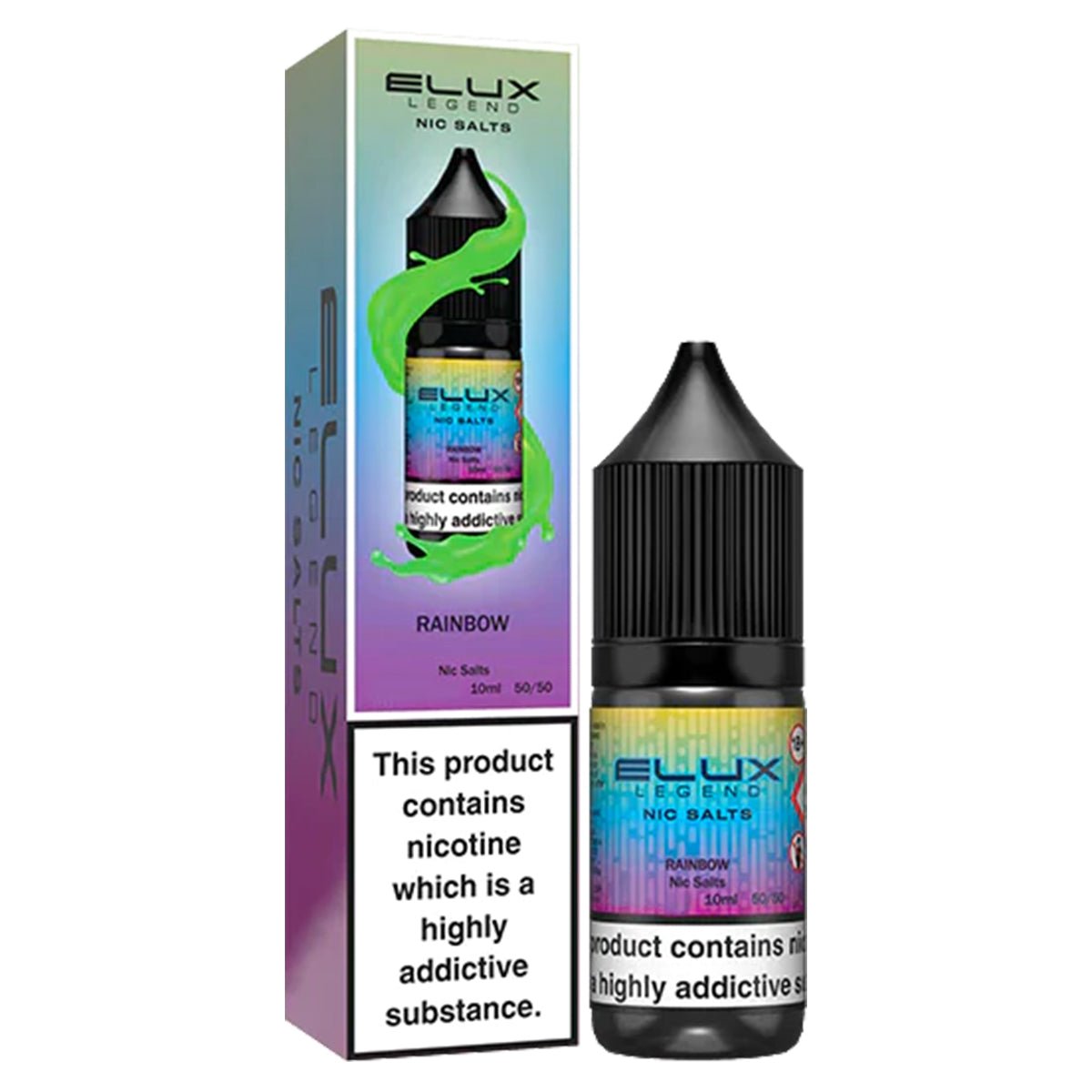 Rainbow 10ml Nic Salt E-liquid By Elux Legend Prime Vapes UK Rainbow 10ml Nic Salt E-liquid By Elux Legend Prime Vapes UK