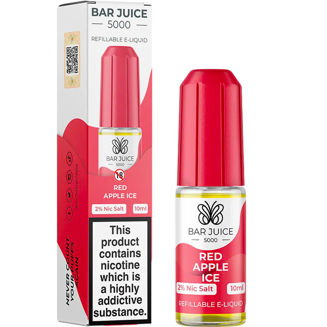 Red Apple Ice 10ml Nic Salt E-liquid By Bar Juice 5000 Prime Vapes UK Red Apple Ice 10ml Nic Salt E-liquid By Bar Juice 5000 Prime Vapes UK