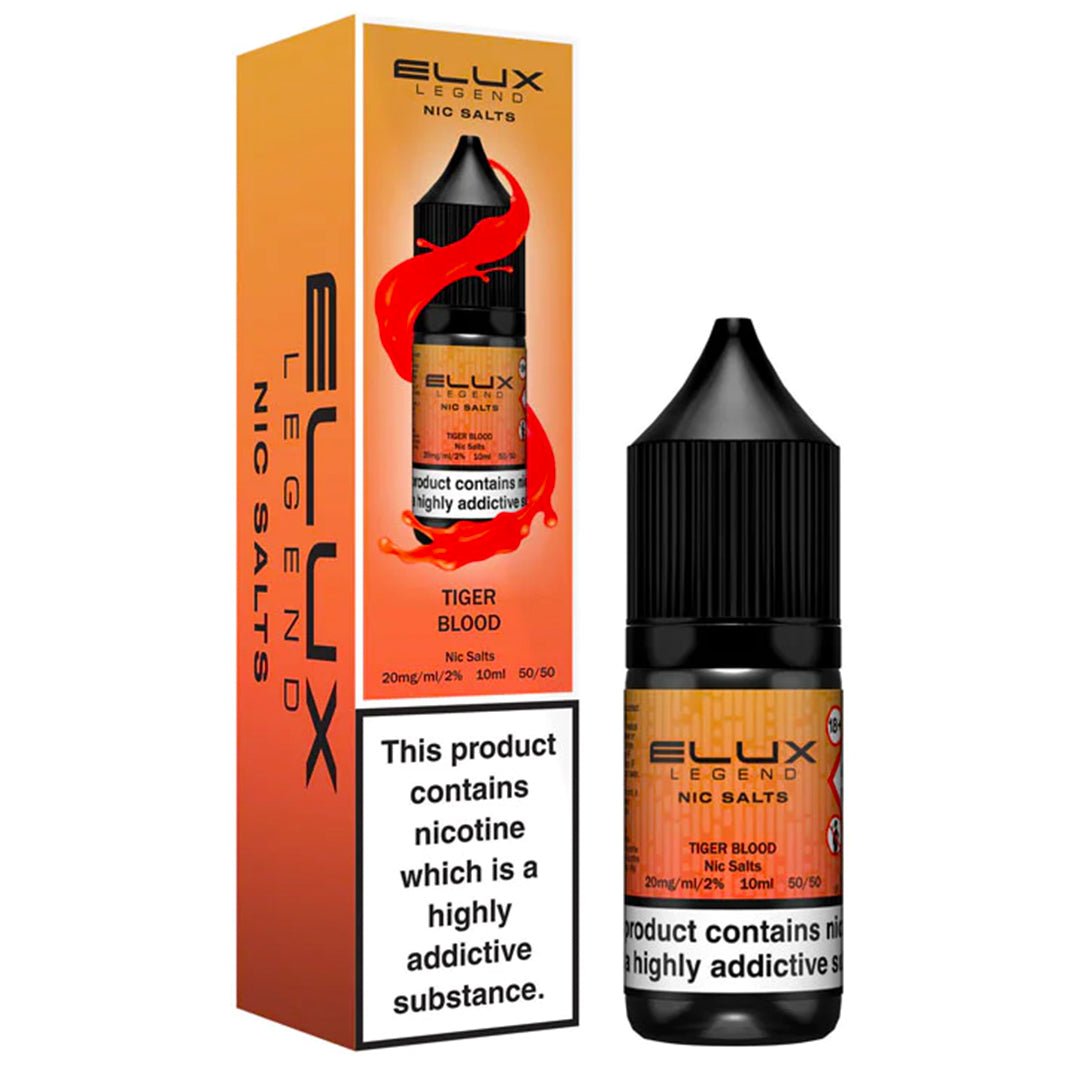 Tiger Blood 10ml Nic Salt E-liquid By Elux Legend Prime Vapes UK Tiger Blood 10ml Nic Salt E-liquid By Elux Legend Prime Vapes UK
