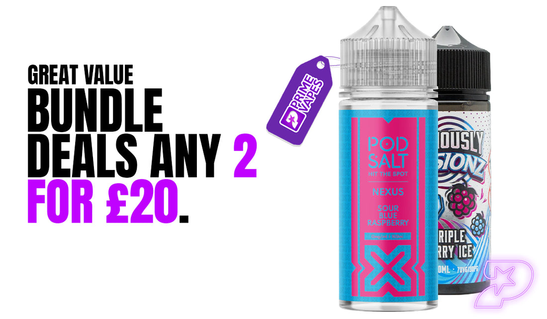 2 for £20 e-liquid deals