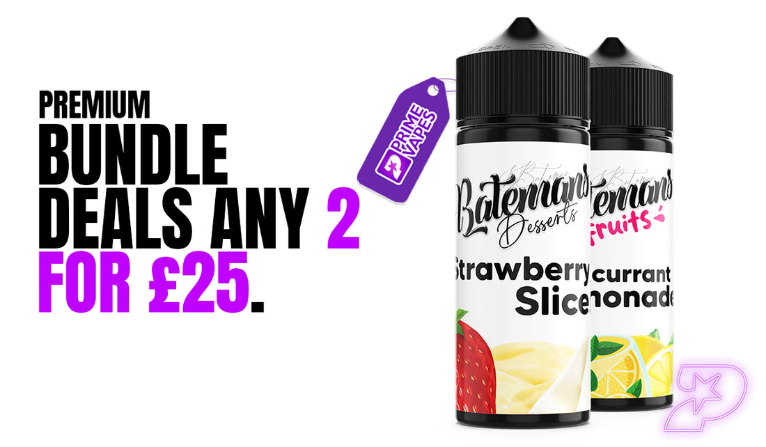 2 for £25 shortfill e-liquid deals