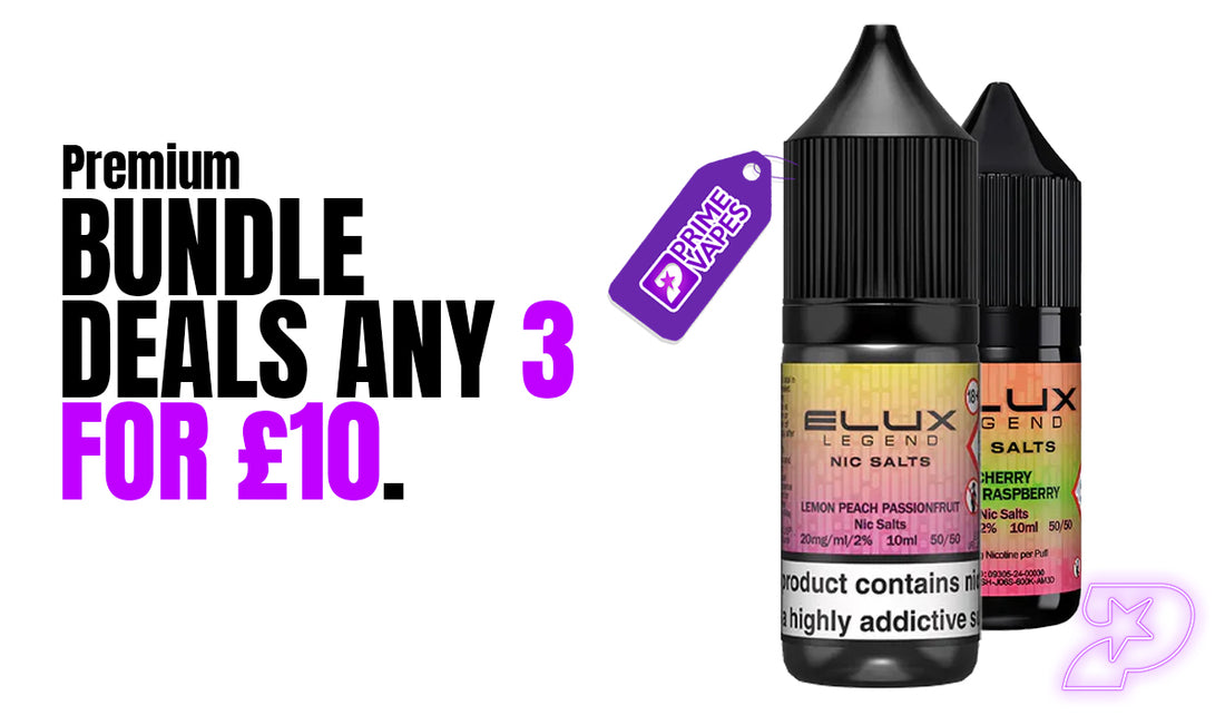 3 for £10 nic salt e-liquid deals