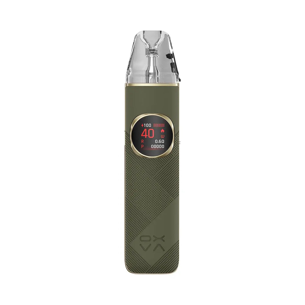 green leather oxva nexlim 2vape kit pod