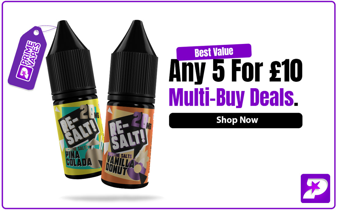 5 for £10 nic salt bundles
