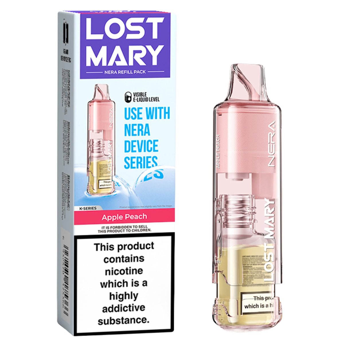 Apple Peach Nera 30K Pureview Pre - filled Pod by Lost Mary - Prime Vapes UK