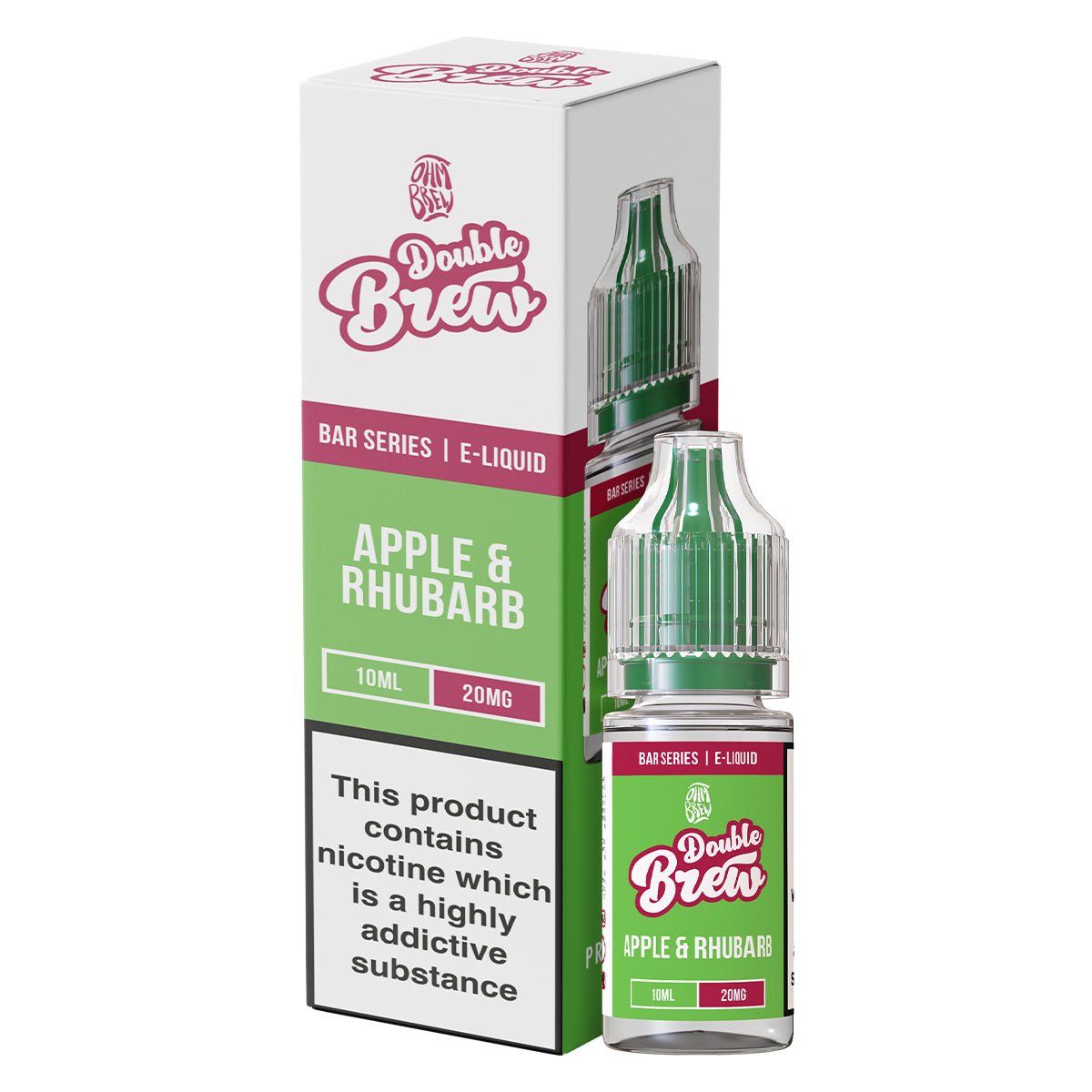 Apple & Rhubarb Double Brew 10ml Nic Salt By Ohm Brew - Prime Vapes UK