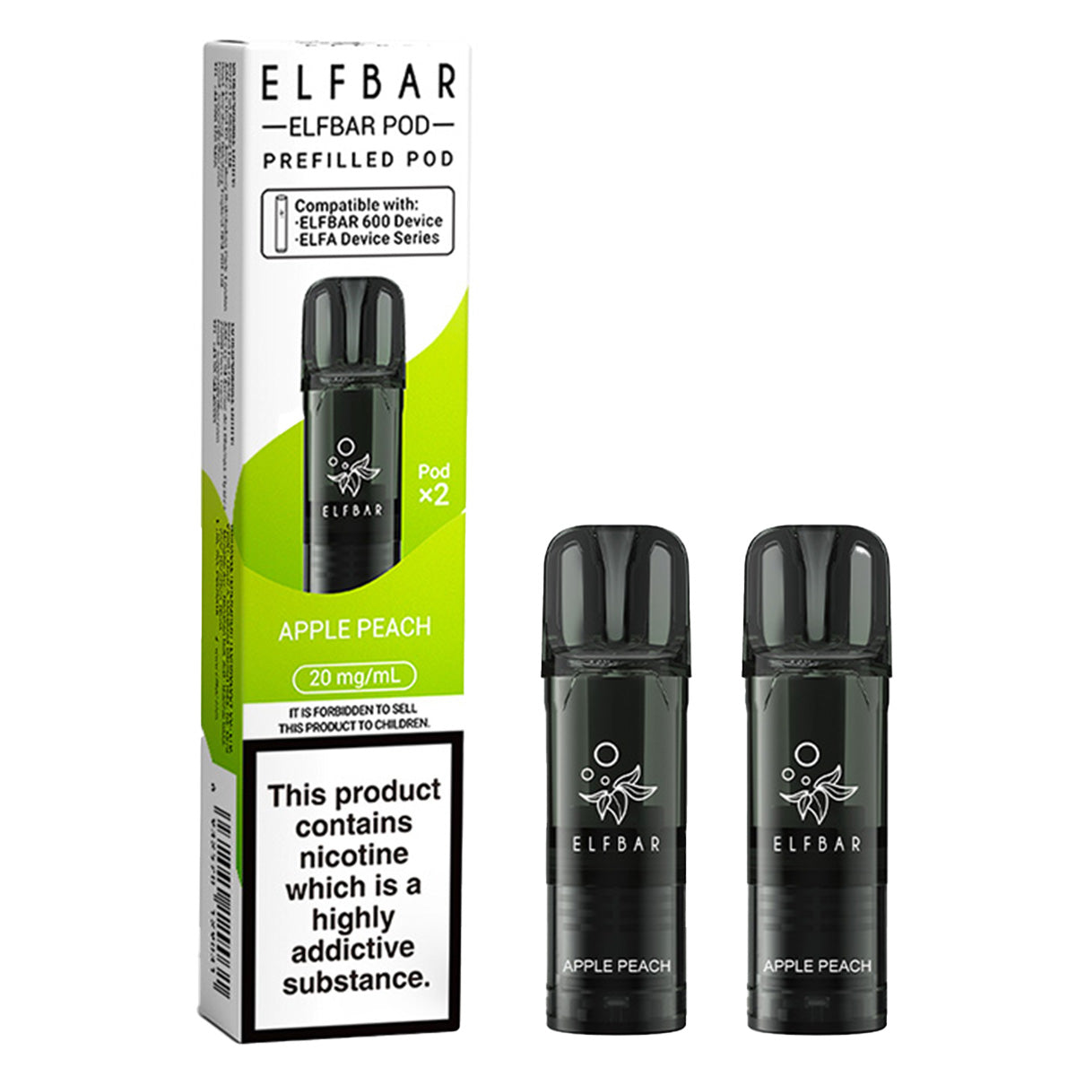 Apple Peach Prefilled Pod by Elf Bar 600