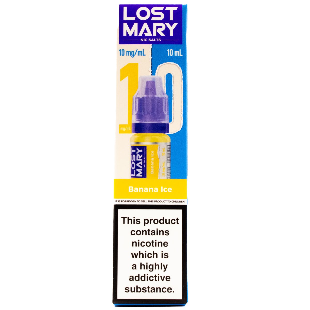 Banana Ice 10ml Nic Salt E - liquid By Lost Mary Nic Salts - Prime Vapes UK