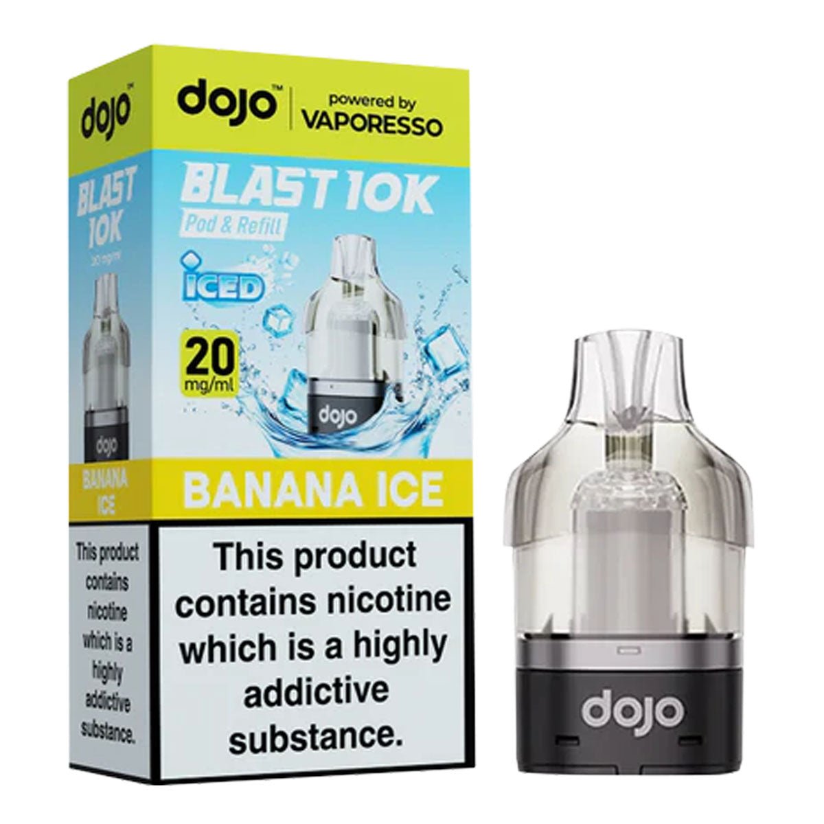 Banana Ice Dojo Blast 10K Pre - filled Pod by Vaporesso - Prime Vapes UK