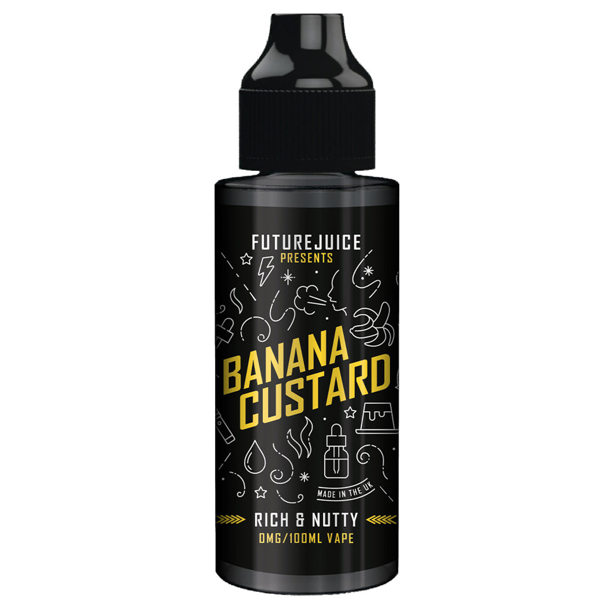banana custard future juice 100ml shortfill e-liquid