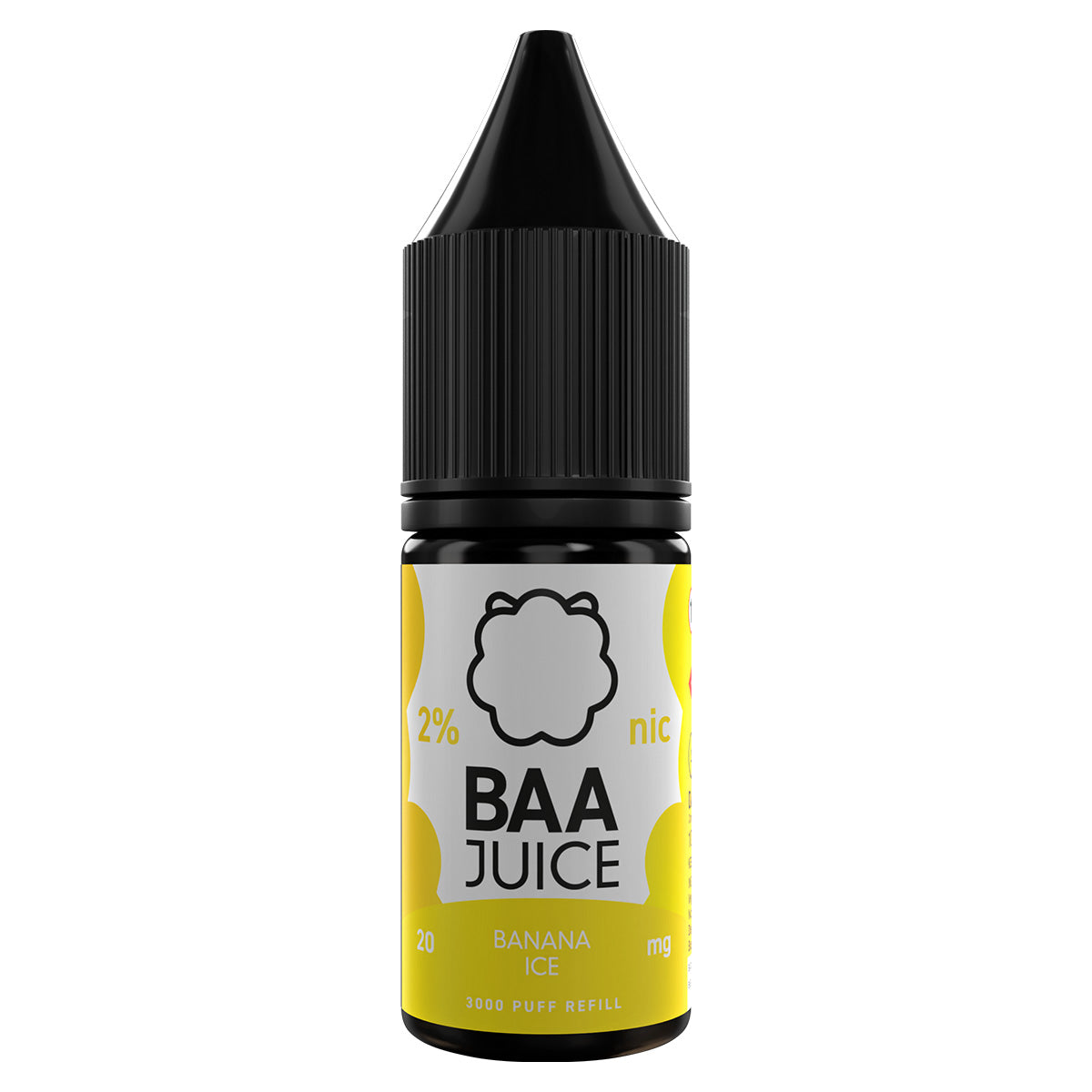 banana ice 10ml nic salt vape juice by baa juice - prime vapes uk