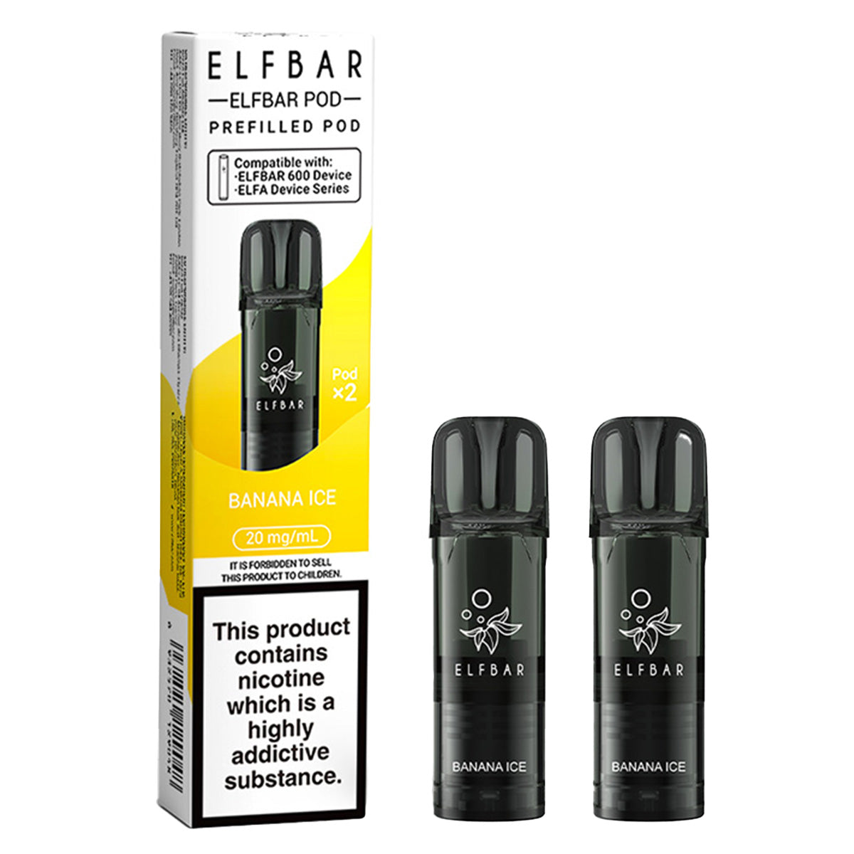 Banana Ice Prefilled Pod by Elf Bar 600