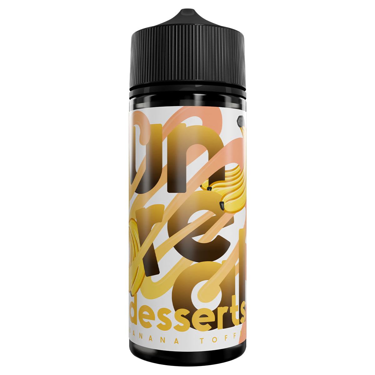 banana toffee 100ml vape juice shortfill by unreal desserts - prime vapes uk