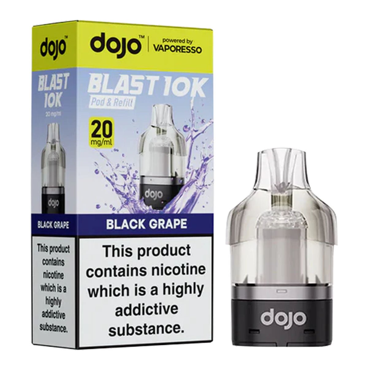 Black Grape Dojo Blast 10K Pre - filled Pod by Vaporesso - Prime Vapes UK