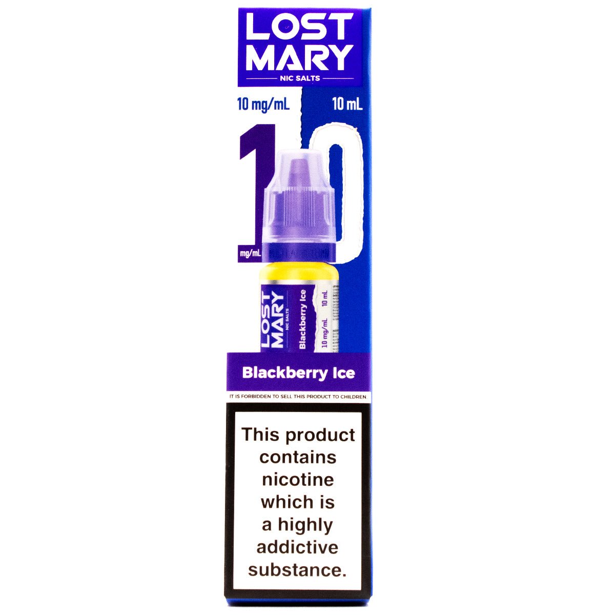 Blackberry Ice 10ml Nic Salt E - liquid By Lost Mary Nic Salts - Prime Vapes UK
