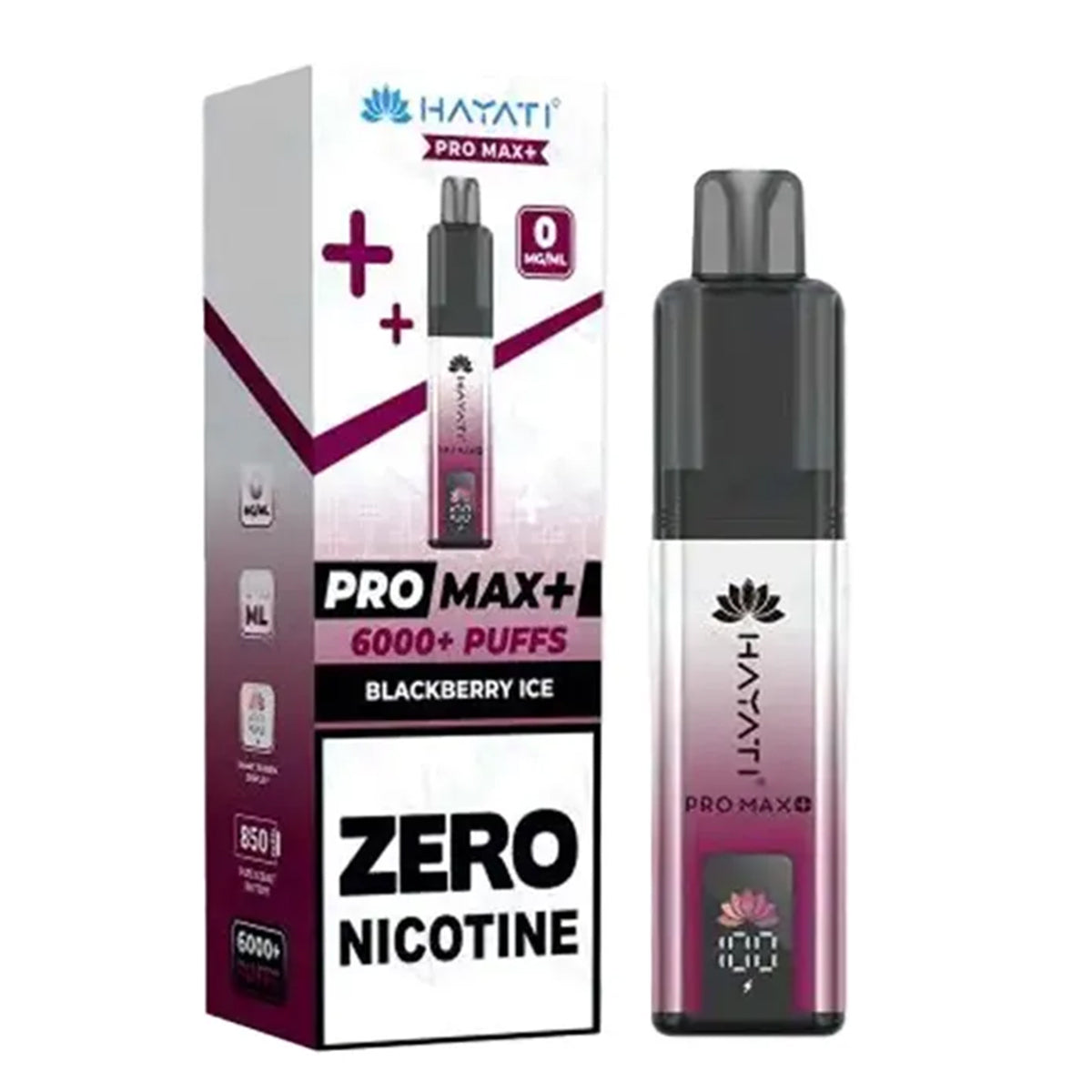 blackberry ice hayati 6k plus 0mg zero nicotine vapes - Prime Vapes UK Vape shop