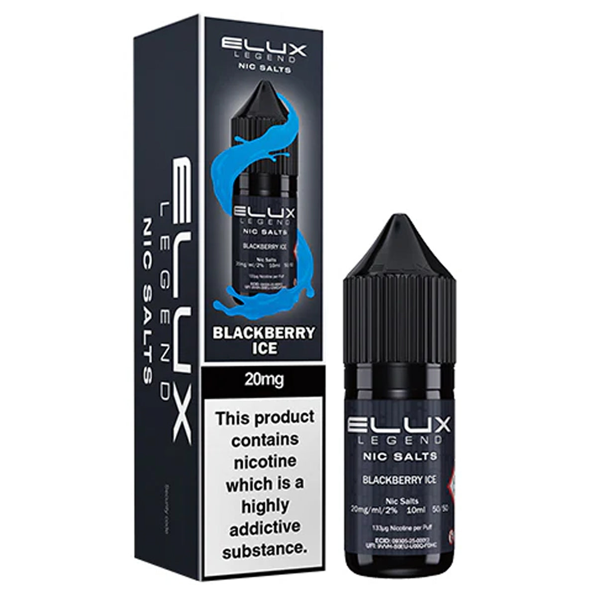 Blackberry Ice 10ml Nic Salt E-liquid By Elux Legend
