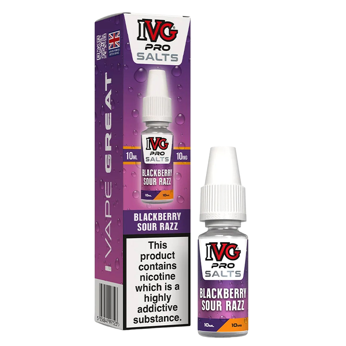 Blackberry Sour Razz 10ml Nic Salt by IVG Pro Salts