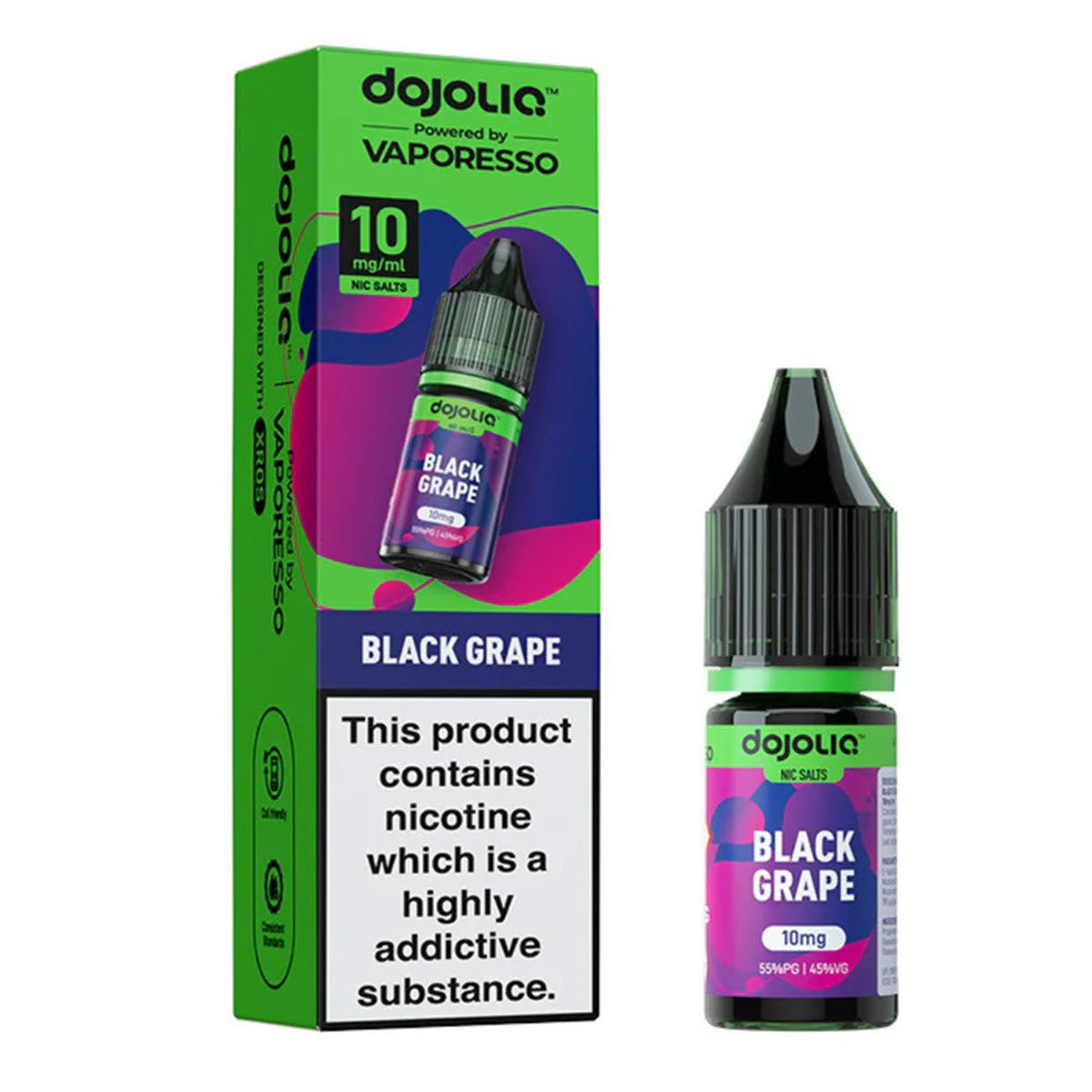 black grape dojoliq 10ml nic salt vape juice by vaporesso