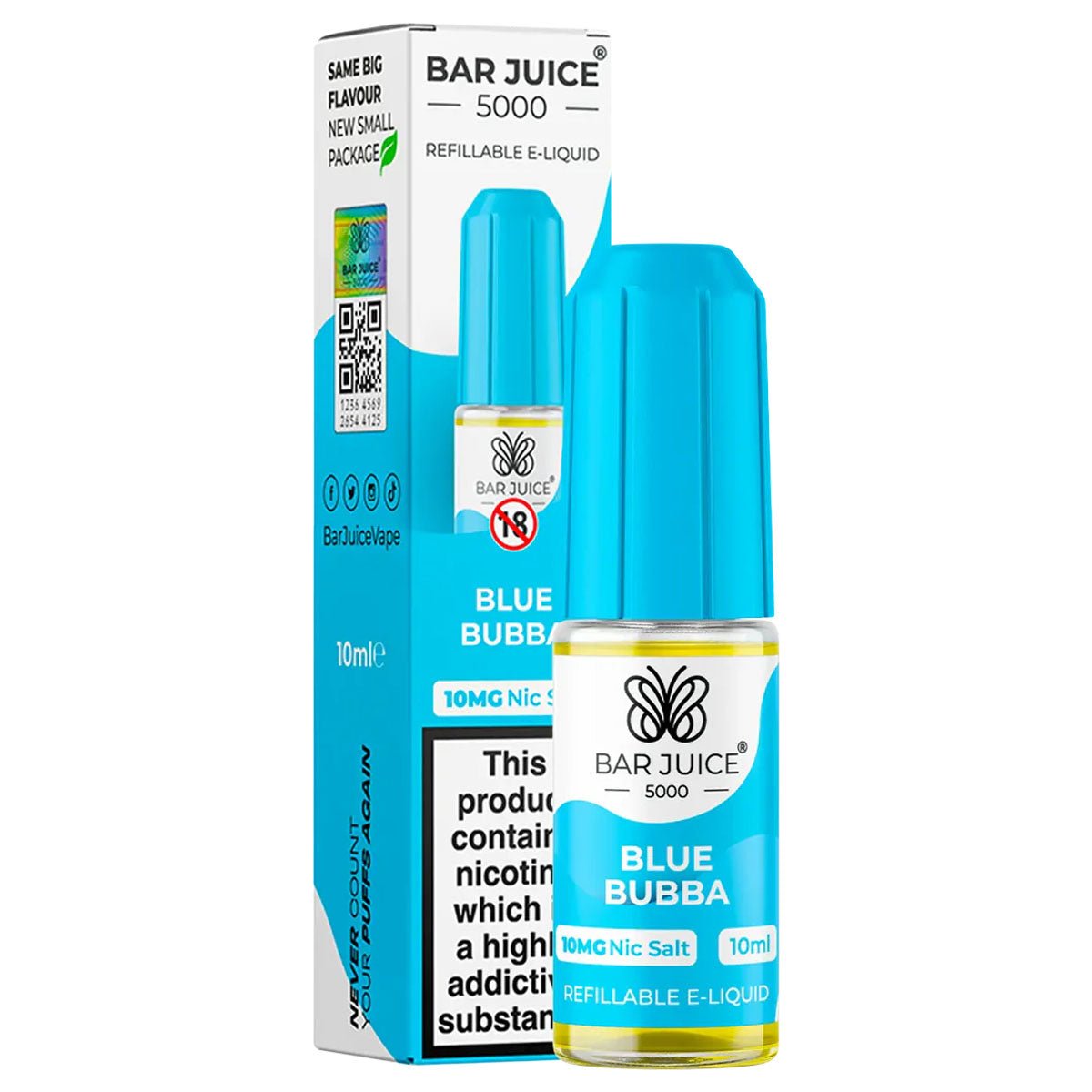 Blue Bubba 10ml Nic Salt E-liquid By Bar Juice 5000 - Prime Vapes UK