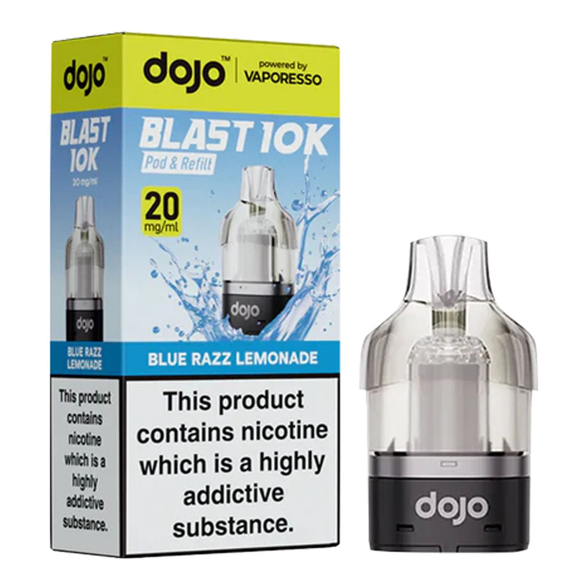 Blue Razz Lemonade Dojo Blast 10K Pre - filled Pod by Vaporesso - Prime Vapes UK