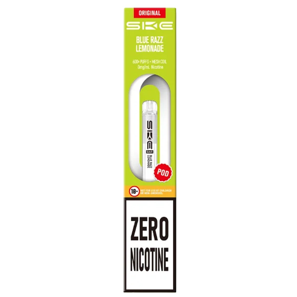 Blue Razz Lemonade Zero Nicotine Pre - Filled Pod by SKE 600 - Prime Vapes UK