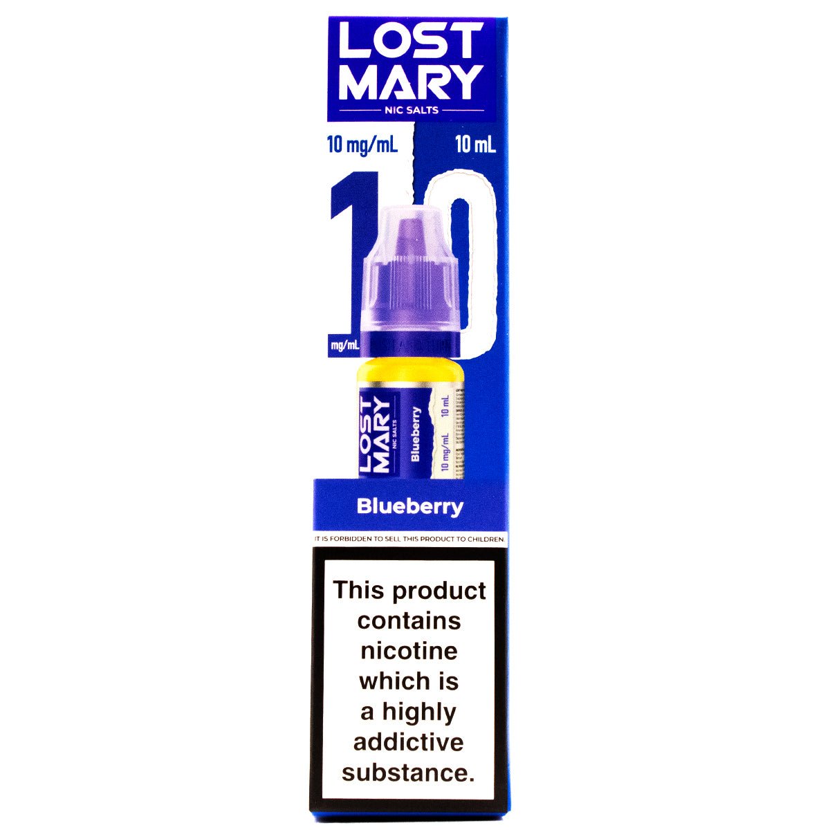 Blueberry 10ml Nic Salt E - liquid By Lost Mary Nic Salts - Prime Vapes UK
