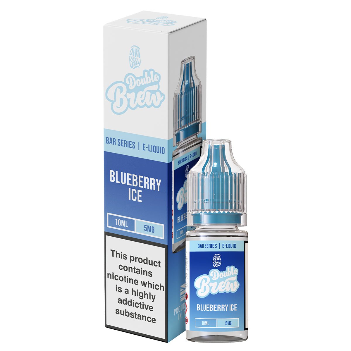 Blueberry Ice Double Brew 10ml Nic Salt By Ohm Brew - Prime Vapes UK
