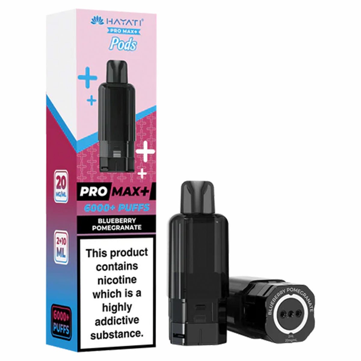 Blueberry Pomegranate Pro Max Plus 6k Prefilled Pod by Hayati - Prime Vapes UK