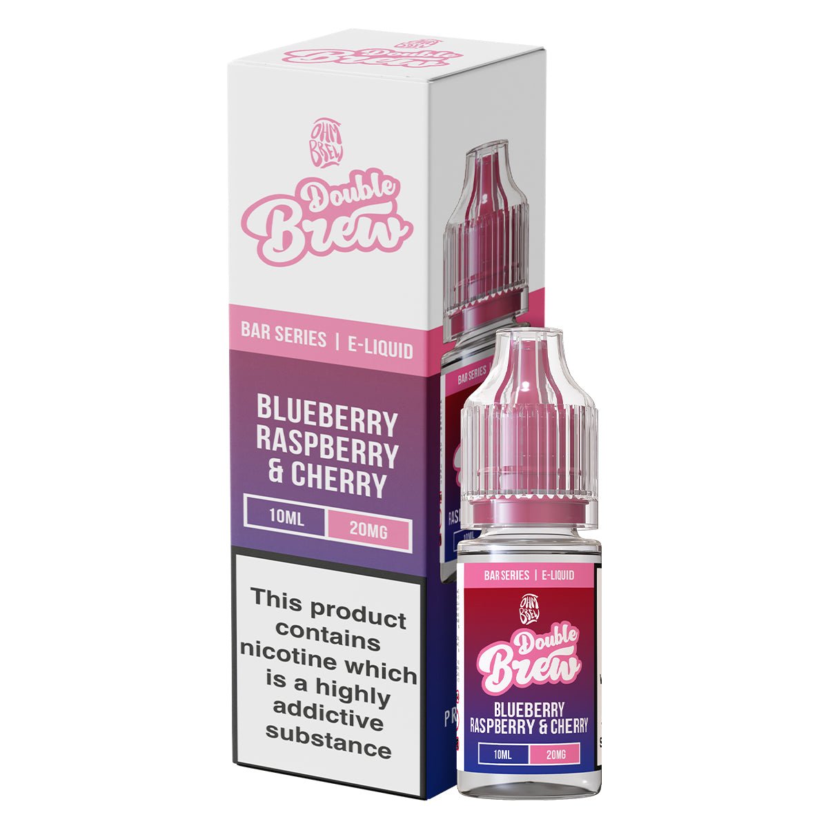 Blueberry Raspberry & Cherry Double Brew 10ml Nic Salt By Ohm Brew - Prime Vapes UK
