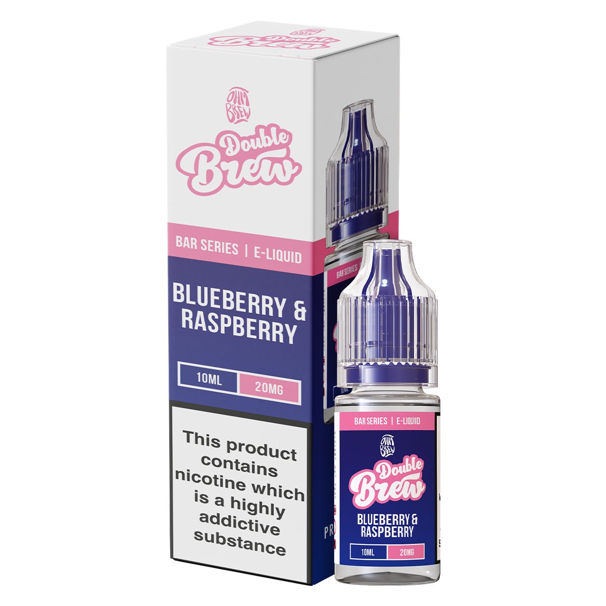 Blueberry & Raspberry Double Brew 10ml Nic Salt By Ohm Brew - Prime Vapes UK